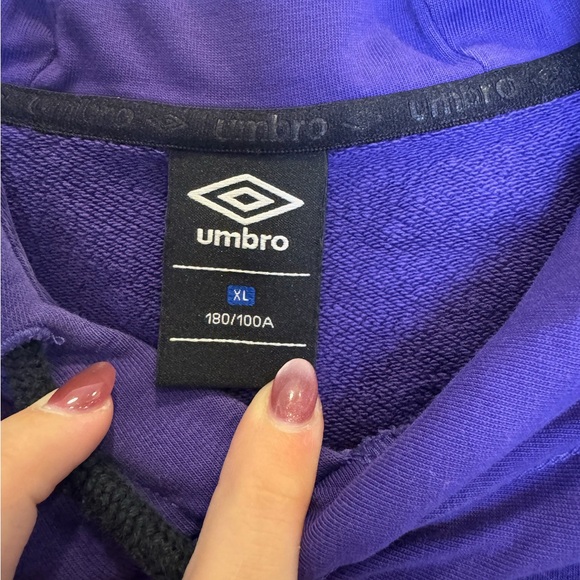 Umbro OG Logo Mask Hoodie Purple Sz XL - Picture 4 of 10